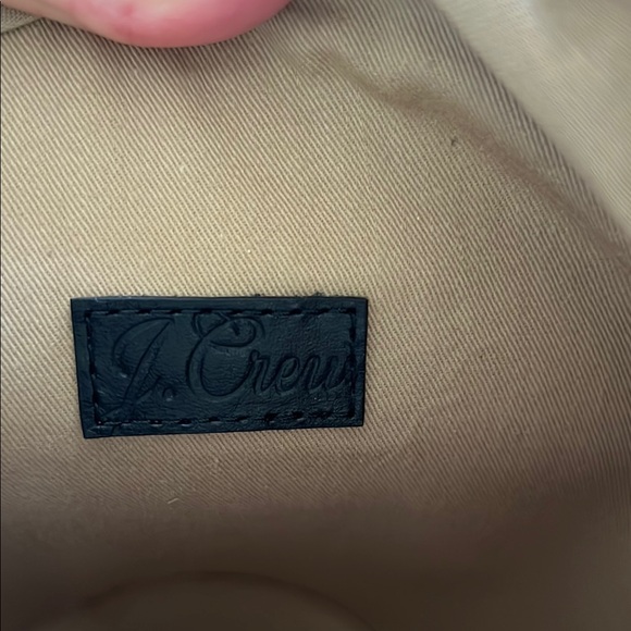 J Crew Elegant Black Net leather Bag